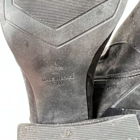 Steve Madden Womens Touchdown Black Ankle Boots Chunky Shoes 10 Medium NEW Y2K - Picture 11 of 11